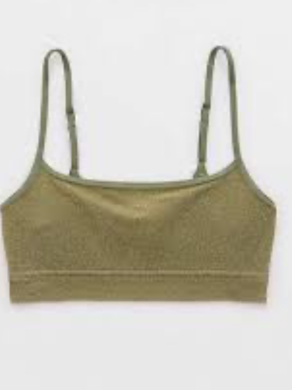 Aerie Sparkle Straight Scoop Bikini Top Size XXL